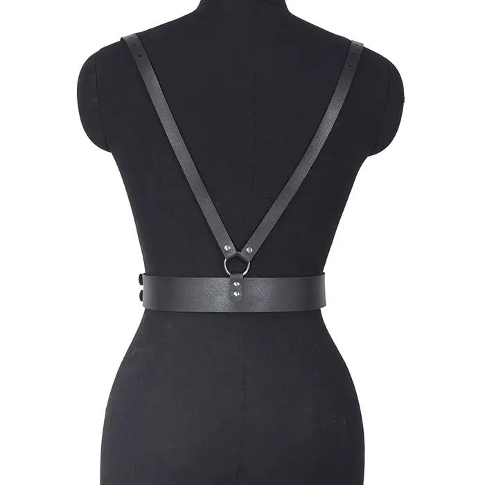 Punk Taille Harnais Corset en cuir SFP pour femme, ceinture réglable, accessoires vestisens, environnement, mode, punk