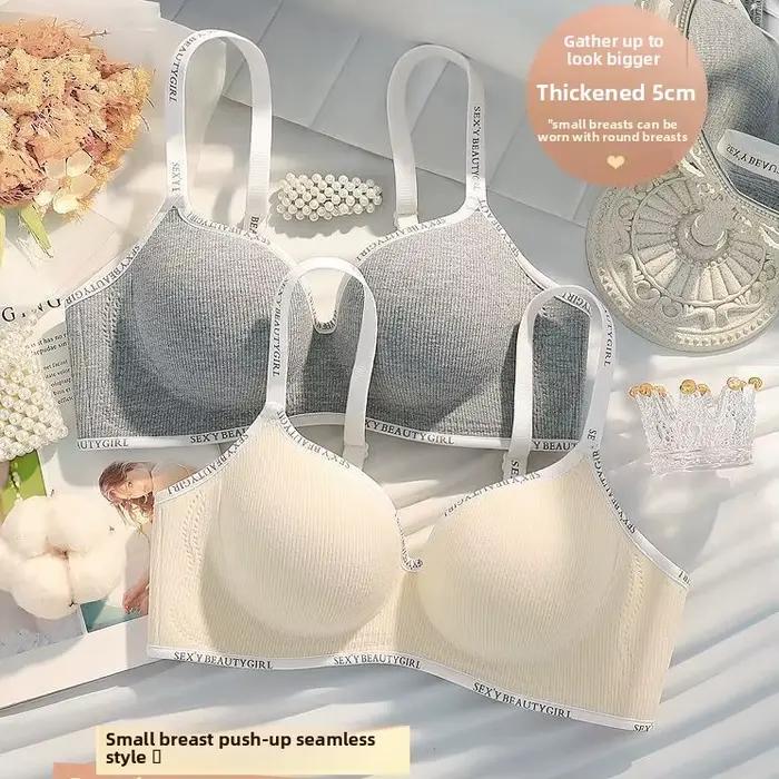 Soutien-gorge push-up AA pour petites poitrines, anti-affaissement, rembourré, à bonnets ronds, avec soutien latéral, sans armatures, lingerie confortable pour usage quotidien