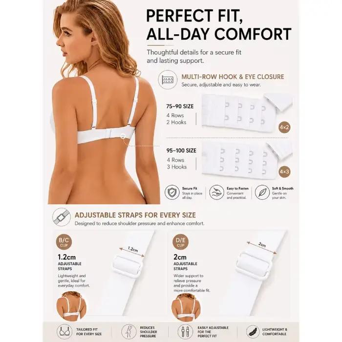 Comeondear – soutien-gorge confortable pour femmes, soutien-gorge 100 E Cup, Bralette réglable, lingerie Push Up, grande taille, sous-vêtements de couleur unie