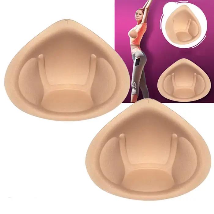 Coussinets de soutien-gorge Push Up, accessoires intimes, 1 paire, triangle, bonnets de poitrine, poitrine, coussin éponge réglable, nouveau