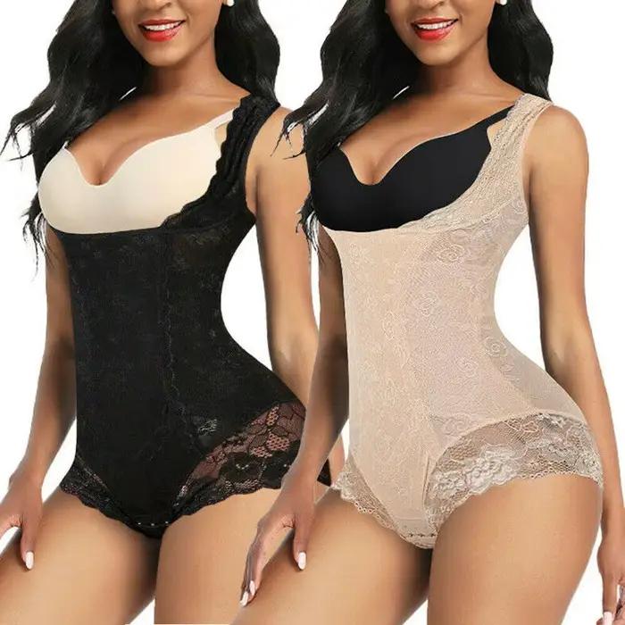TUNIControl-Combinaison de batterie pour femme, entrejambe ouvert, corset, corps entier, shaper, marijuana ing, sous-vêtements, lève-fesses, culotte, lingerie