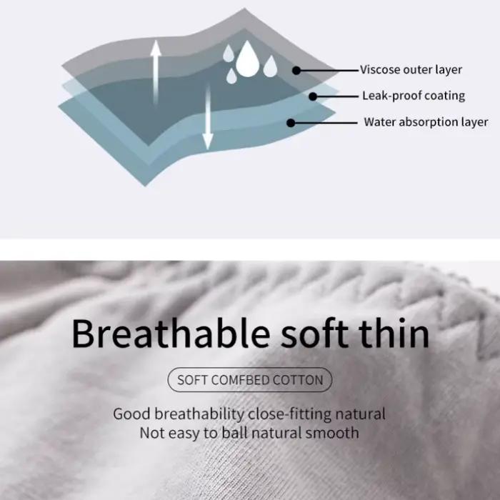 Culotte menstruelle anti-fuite pour femmes, dentelle respirante, sexy, imperméable, taille moyenne, période physiologique, sous-vêtements sans couture