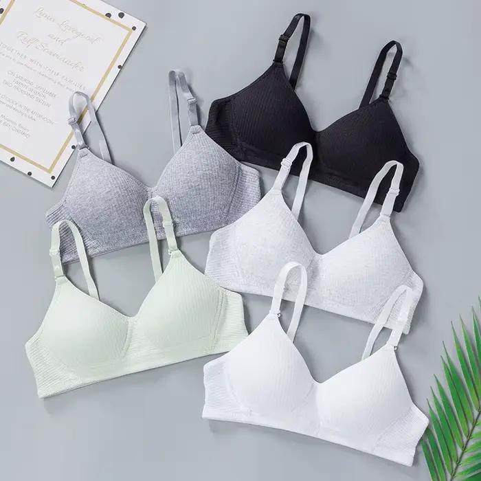 Soutien-gorge en coton et élasthanne sans fil avec push-up pour femmes sous-vêtements sans couture confortables et élégants pour toutes les occasions