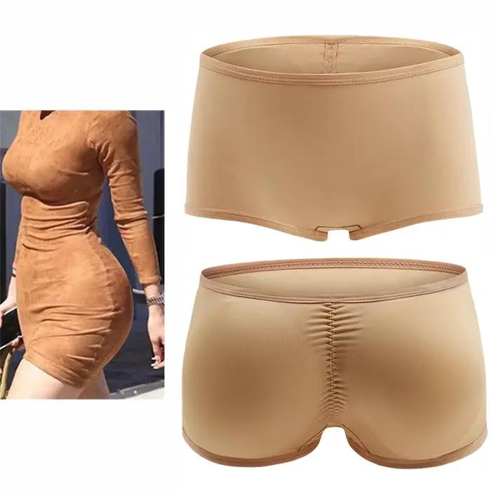 YBFDO Sexy faux cul corps Shapers culottes femme bout à bout Lingerie sous-vêtements Push Up rembourré Shorts fesse dodue Shapewear