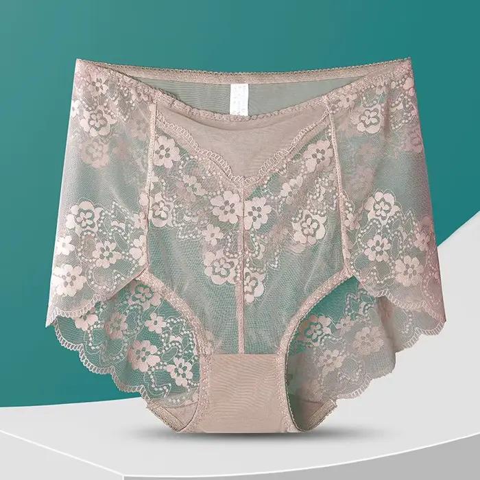 Lingerie Sexy pour femmes culottes ropa intérieur sexi mujer dentelle ropa de mujer taille haute sous-vêtements femmes fesse levage bragas