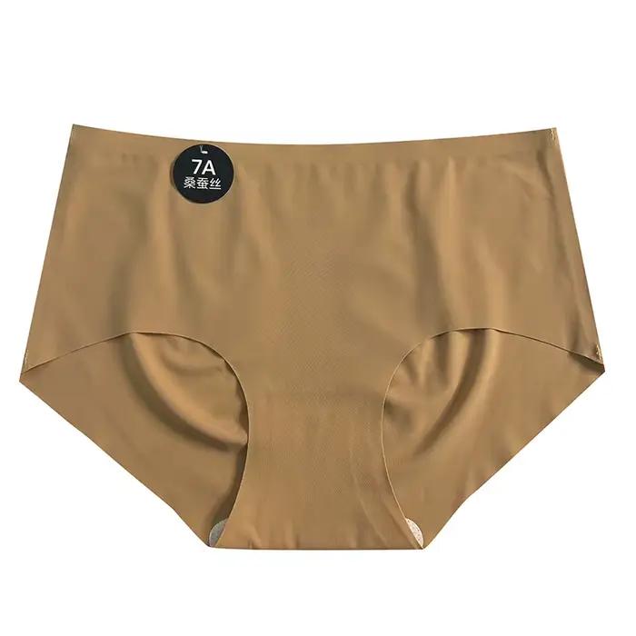 3 pièces/ensemble femmes culottes Slip soie sans couture slips pour femmes sous-vêtements féminins doux mince léger Culotte Culotte Femme caleçons M-XL