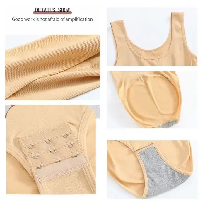 Body Shapewear pour femmes sans couture solide façonnage complet Body col rond contrôle du ventre minceur corps Shaper sous-vêtements et Shapewear