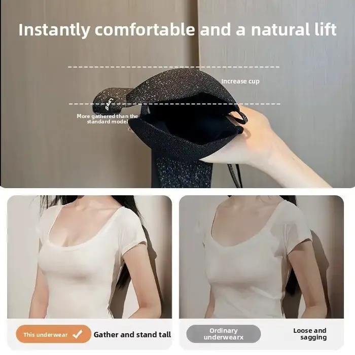 Soutien-gorge push-up pour petites poitrines, sans armatures, soutien doux, bretelles réglables, contrôle du volume latéral, lingerie quotidienne sculptante