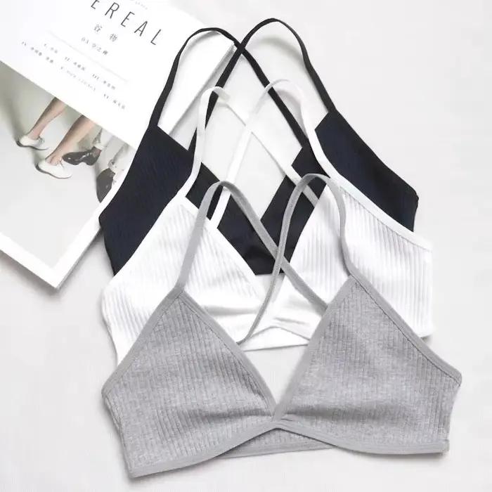 Soutien-gorge en V profond sans couture pour femmes, Triangle Sexy, Bralette fine, dos, sous-vêtements plongeants, bustier tubulaire, Lingerie respirante