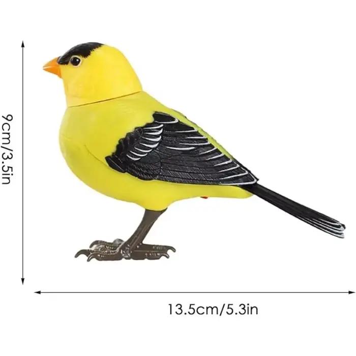 Jouets d'oiseaux électroniques de Simulation pour enfants, jouet d'oiseau chantant électrique, jouet d'oiseau interactif mignon avec contrôle du mouvement et du son