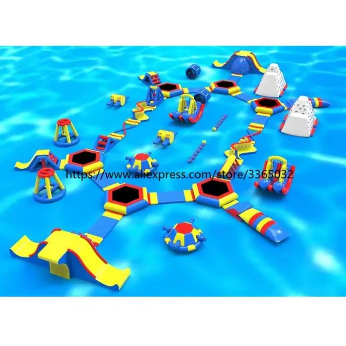 Parc aquatique gonflable géant extérieur pour enfants et adultes