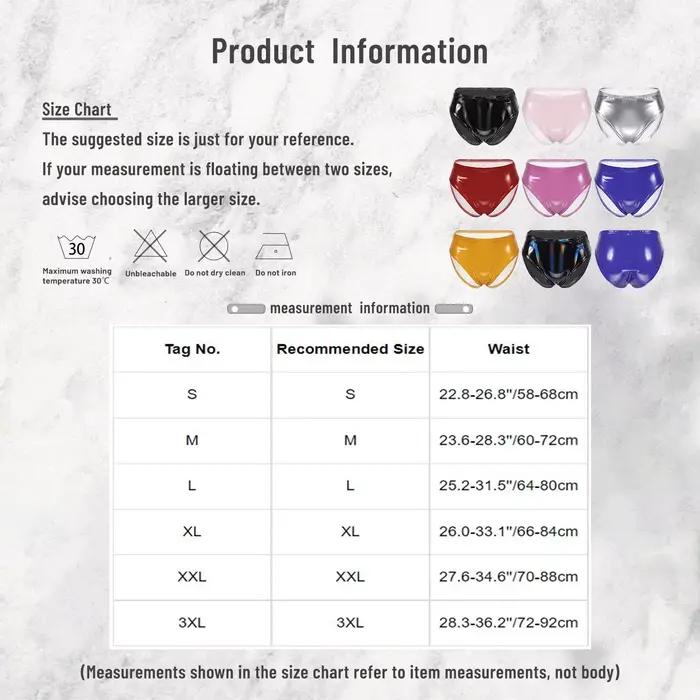 Pantalons chauds pour femmes, Look mouillé, slips en cuir verni, sous-vêtements, lingerie Sexy, taille basse, Mini short, culotte, Costume de danse pôle de Club