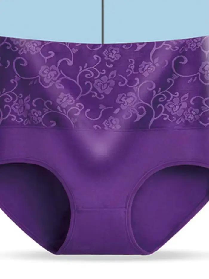 Dámské bavlněné kalhotky s vysokým pasem, sexy spodní prádlo