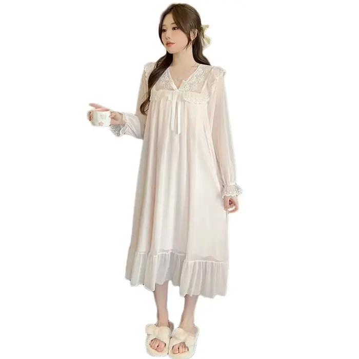 Femmes chemises de nuit d'été avec soutien-gorge vêtements de détente en plein air chemise de nuit robe de nuit femmes robe d'été automne vêtements de nuit sexy nuisette