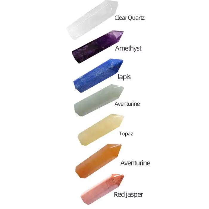Chakra pierre naturelle cristal pierre précieuse guérison Quartz minéral ornement Reiki pierres précieuses méditation spirituelle décor à la maison artisanat cadeau