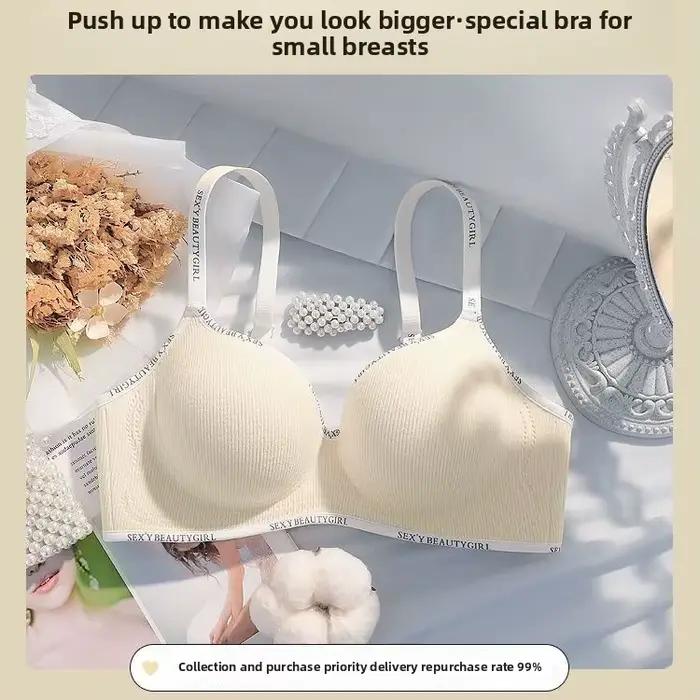 Soutien-gorge push-up AA pour petites poitrines, anti-affaissement, rembourré, à bonnets ronds, avec soutien latéral, sans armatures, lingerie confortable pour usage quotidien