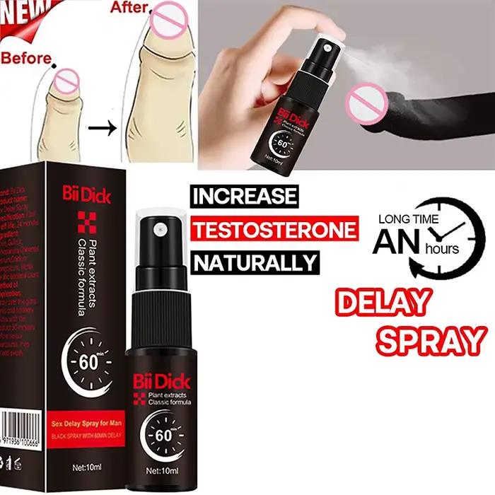 Spray 10 ml 60 minutes pour homme, usage externe