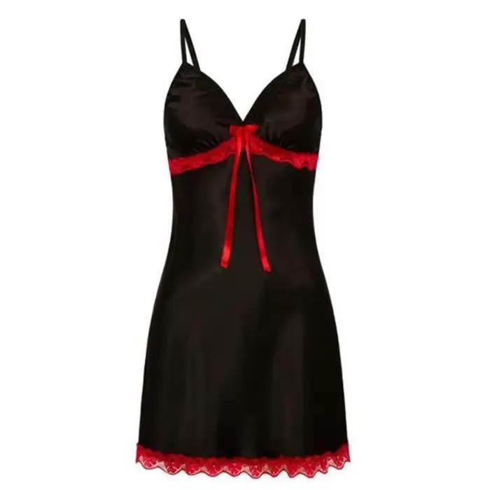 Chemise de nuit sexy pour femmes nuisette sexy vêtements de nuit grande taille dentelle florale femme lingerie bretelles chemise de nuit Robe nuisette été
