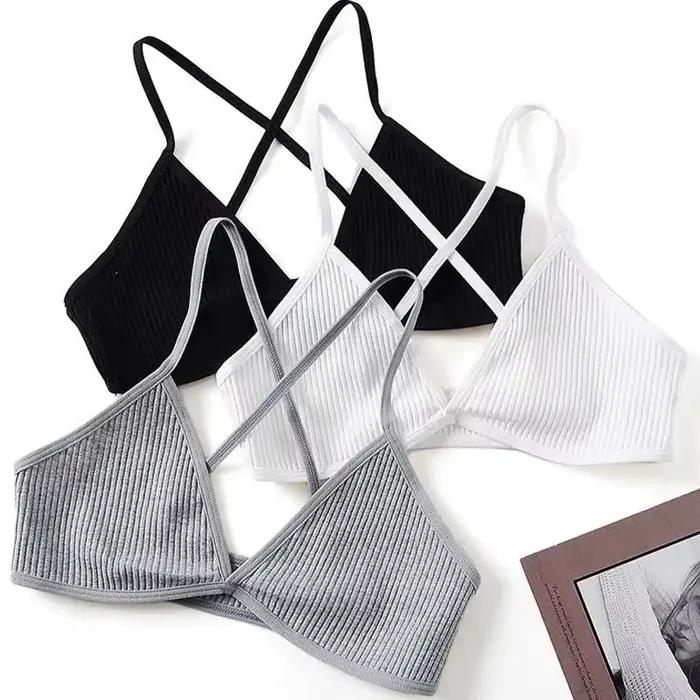 Soutien-gorge en V profond sans couture pour femmes, Triangle Sexy, Bralette fine, dos, sous-vêtements plongeants, bustier tubulaire, Lingerie respirante