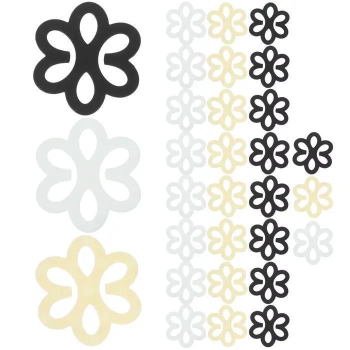 30 clips de soutien-gorge en forme de fleur pour dissimuler le dos, accessoires de soutien-gorge en plastique confortables, clips antidérapants pour bretelles