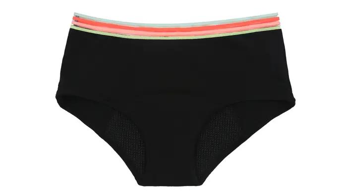 Culottes menstruelles 4 couches pour incontinence légère à modérée, taille haute, en coton doux, lavables, pour femmes
