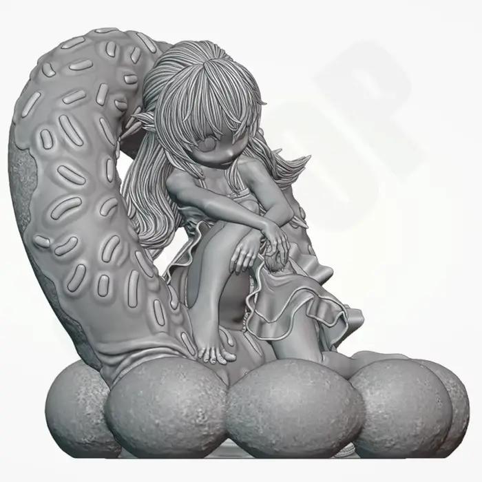 Figurine en résine Belle Vampire, fille magique et jolie, modèle de jouet artisanal, réduction miniature, kits non peints, 1/24 NSFW