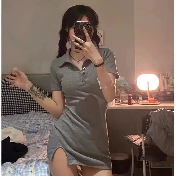 Tenue de Nuit Séduisante pour Femme : Nuisette Sexy, Robe de Nuit, Pyjama, Vêtement de Nuit à Manches Courtes