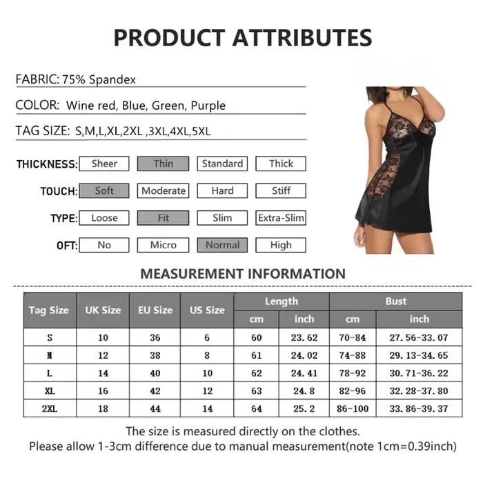 2025 Sexy col en v Lingerie nuit Mini robe dames été Satin Slip chemise de nuit pure dentelle Patchwork vêtements de nuit vêtements de nuit pour les femmes