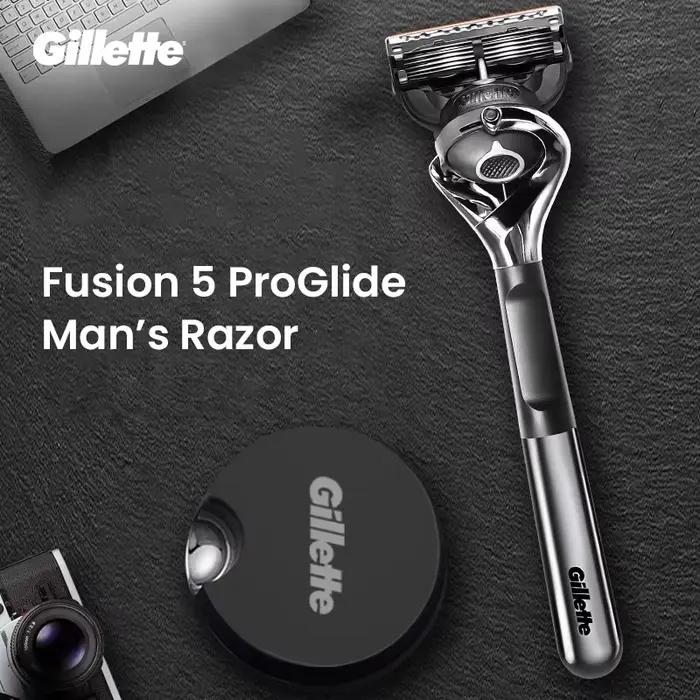 Gillette-Rasoir Fusion5 Profoetal pour Homme, Technologie d'avant Ball, 5 Couches, Bande de Lubrification, Rasoir de Sécurité Manuel