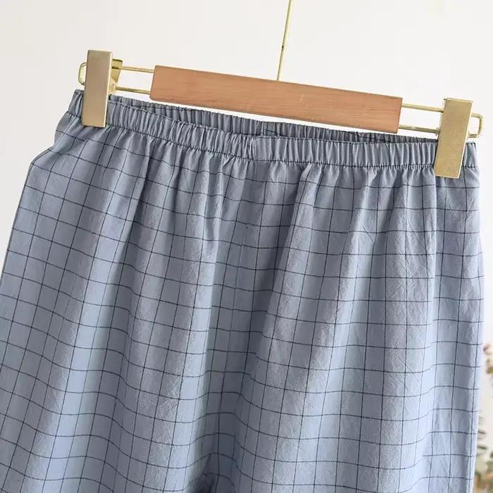 Pánské pyžamo FJJ, bavlněná látka s jemnými kostkami