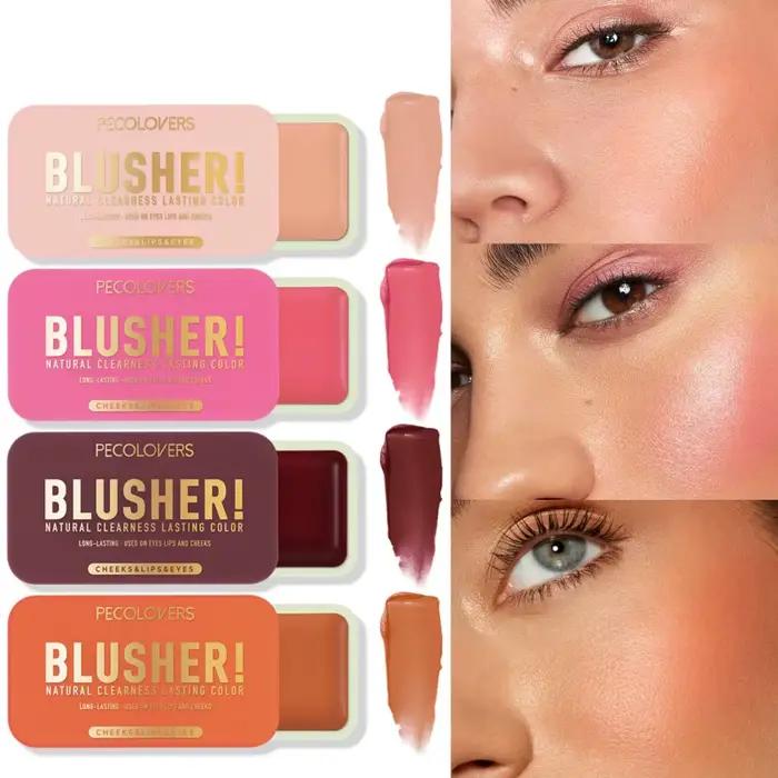 Fard à joues Rose Orange durable, brume douce, Contour des joues, Monochrome, rendu des couleurs élevé, éclaircissant, Beige clair