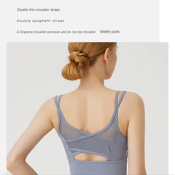 Soutien-gorge de sport en maille antichoc pour femme, séchage rapide, course à pied, fitness, yoga, sous-vêtements d'entraînement