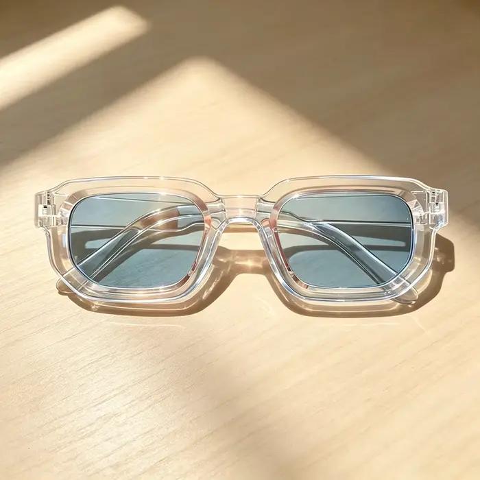6 ks/sada Dámské Vintage Obdélníkové Sluneční Brýle Retro Móda Luxusní Značka Design
