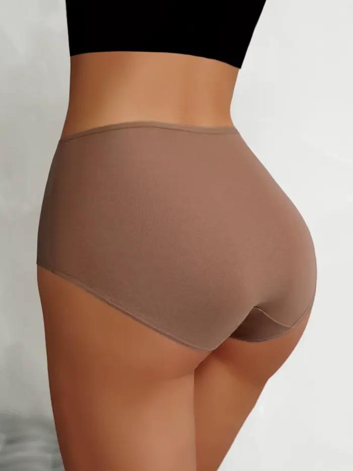4 pièces culottes menstruelles taille haute contrôle du ventre coton confortable respirant étanche période femmes sous-vêtements