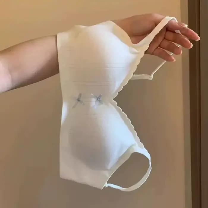 Soutien-gorge dos sans couture pour femmes, sans anneau en acier, petite poitrine push-up, Anti-affaissement, soutien-gorge de soutien confortable et doux