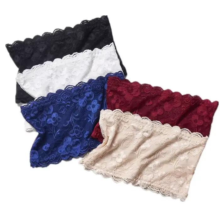 Soutien-gorge sans bretelles en dentelle pour femme, banribWrapped poitrine, bustier tubulaire, sexy, mince, solide, commandé par document, doux, bustier tubulaire, coussretours de poitrine