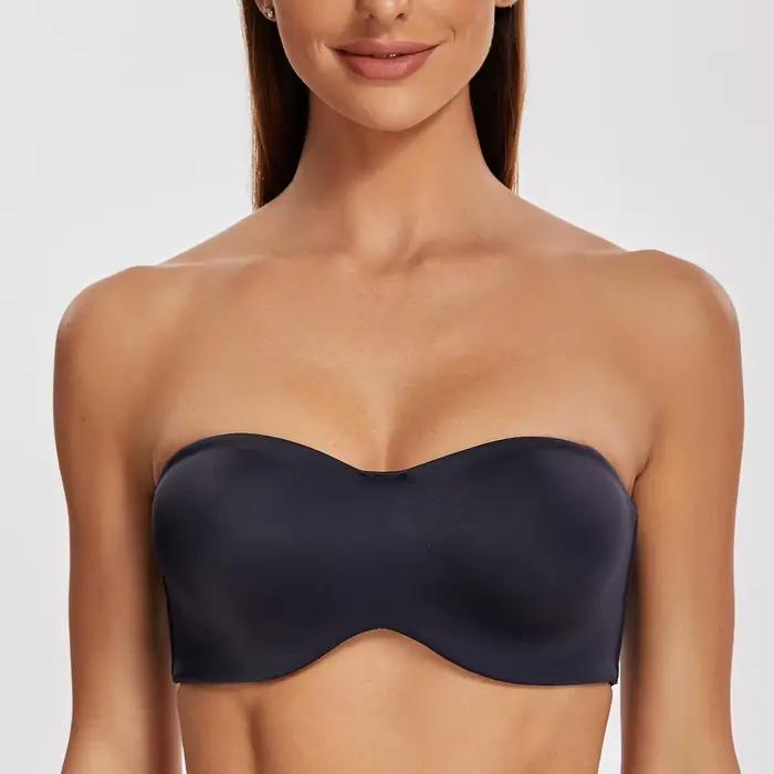MELENECA – soutien-gorge multidirectionnel sans bretelles pour femmes, pour plus gros seins, à armatures, sans doublure, effet minimiseur sans couture