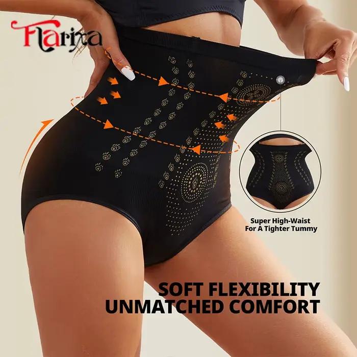 Flarixa sans couture ventre ventre Shaper culotte taille haute ventre plat façonnage pantalon pour femmes minceur hanche ascenseur sous-vêtements slips