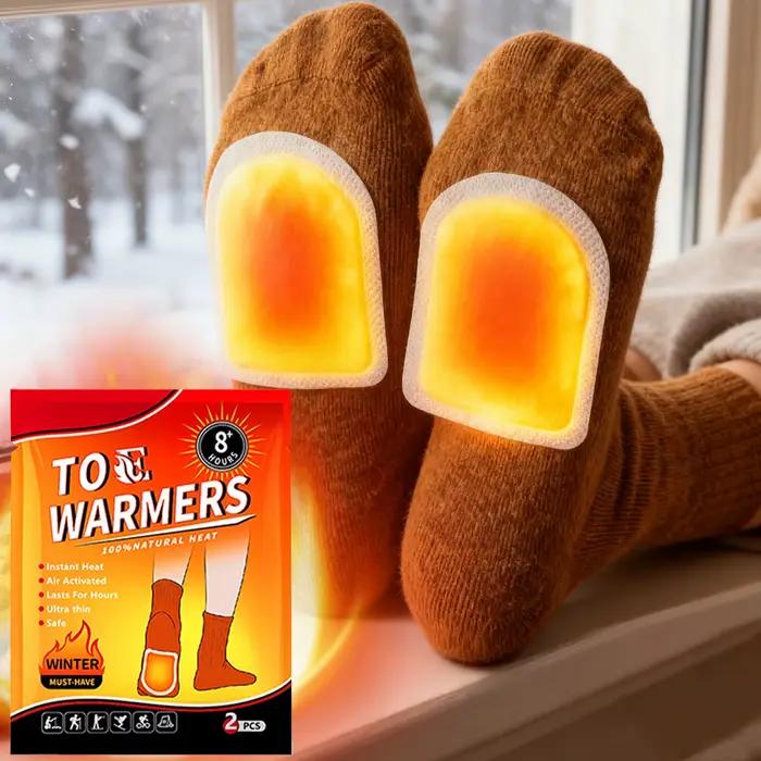 Nouveau 20 paires de chauffe-orteils jusqu'à 8 heures de chaleur résistant au froid chaud auto-chauffant chauffe-pieds jetables chauffe-pieds pour temps froid