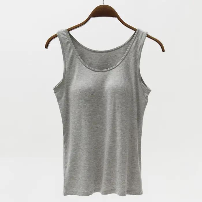 Casual Femmes Soutien-Gorge Précieux Y-Avec Coussinets De Tasse À Cinq Doigts Spaghetti Cami Top GlaFemale Camisole Avec Soutien-Gorge Intégré Push Up S-3XL