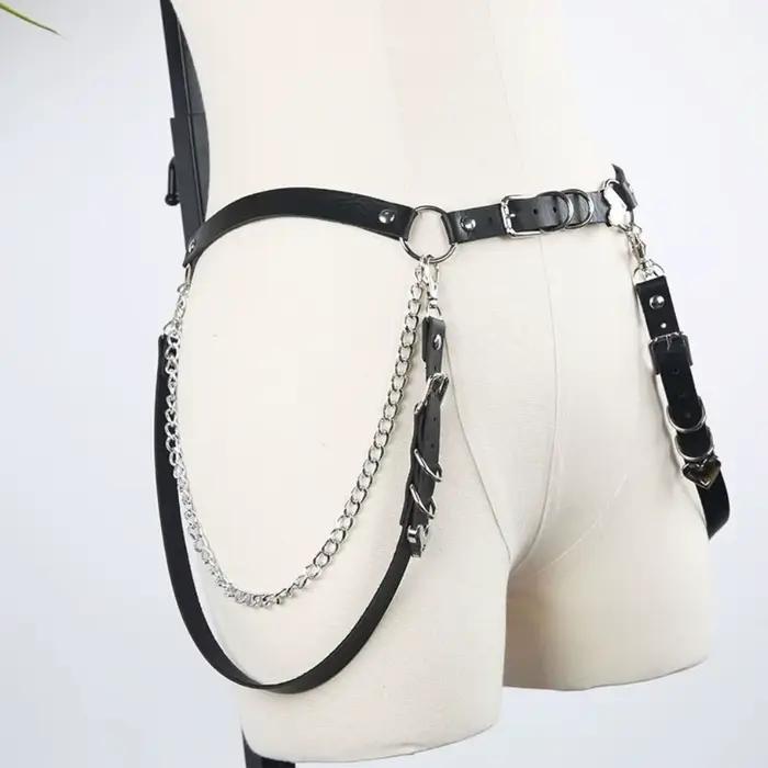 Ceinture de taille et chaîne de hanche pour femmes, style mode, discothèque, punk, hip-hop, rock, avec motif cœur