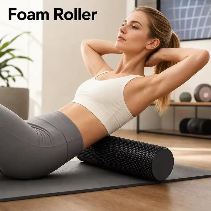 Rouleau de massage en mousse EVA pour le yoga, améliore la circulation corporelle et soulage les tensions musculaires