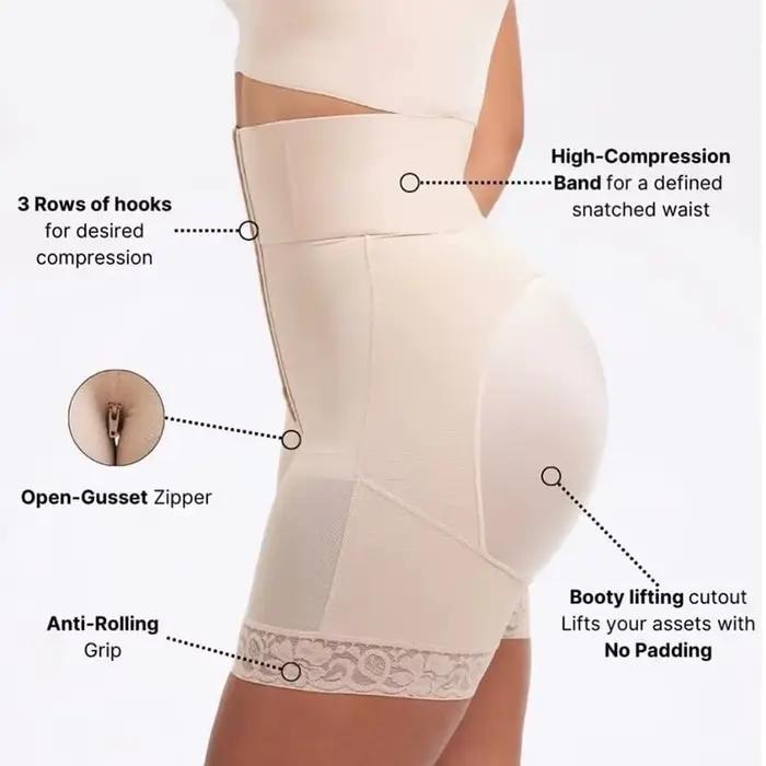 Femmes taille haute corps Shaper culotte bout à bout mince Shapewear BBL Shorts ventre contrôle pansement culotte