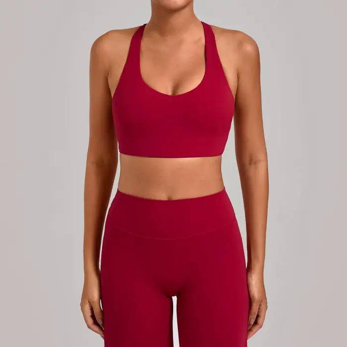 Collection de soutiens-gorge de sport pour femme, soutien-gorge de yoga et de fitness, soutien-gorge de course professionnel anti-choc haute intensité pour l'été