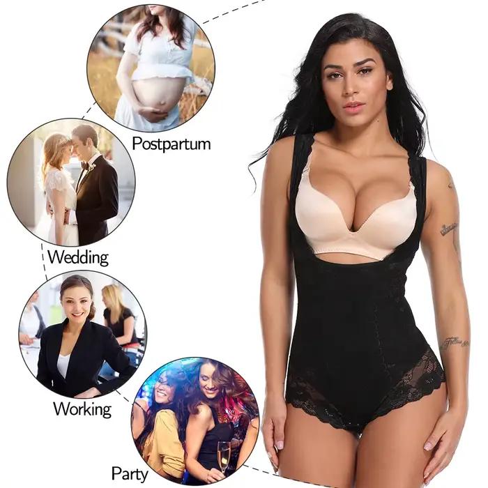 TUNIControl-Combinaison de batterie pour femme, entrejambe ouvert, corset, corps entier, shaper, marijuana ing, sous-vêtements, lève-fesses, culotte, lingerie