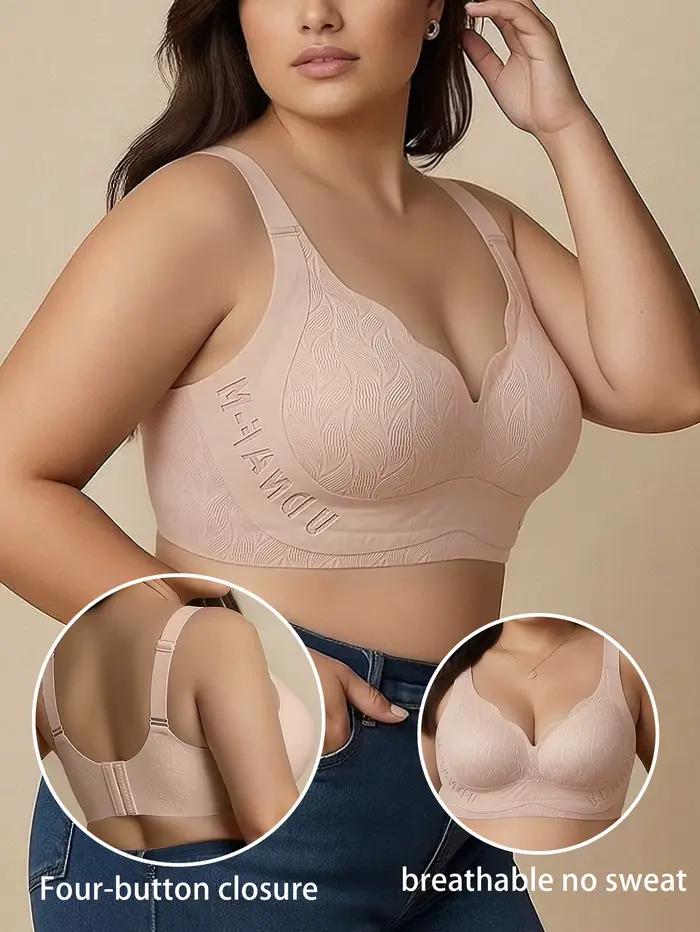 Soutien-gorge de maintien intégral grande taille L-6XL pour poitrine généreuse, anti-affaissement, push-up, sans couture, confortable, avec soutien latéral