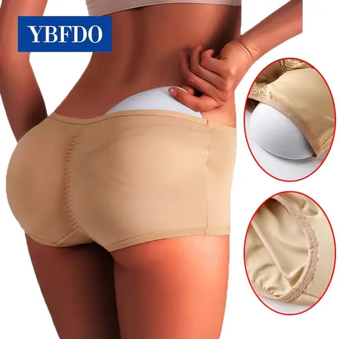 YBFDO Sexy faux cul corps Shapers culottes femme bout à bout Lingerie sous-vêtements Push Up rembourré Shorts fesse dodue Shapewear