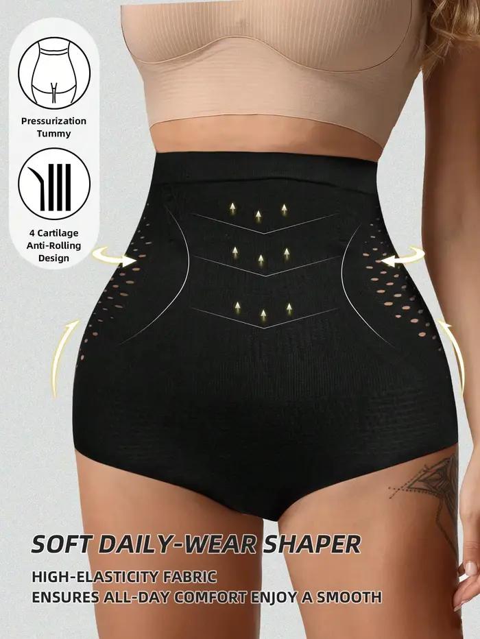 Culotte gainante sans couture taille haute pour femme, effet ventre plat, amincissante, post-partum, rehausseur de fesses, modelante