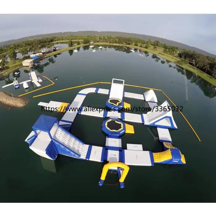 Parc aquatique gonflable géant extérieur pour enfants et adultes
