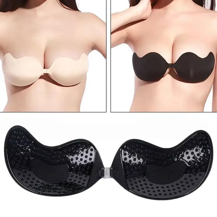 Super vente été femmes poitrine autocollants soulever soutien-gorge nu auto-adhésif soutien-gorge couverture Invisible soutien-gorge Silicone Pad Sexy bretelles poitrine